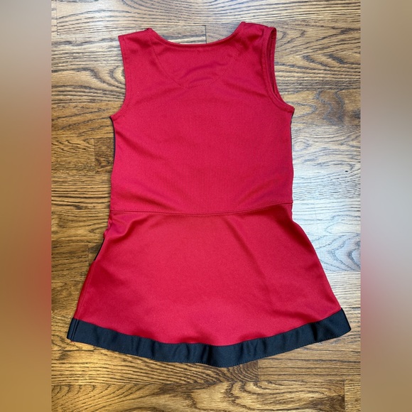 GEN2 University of Wisconsin Badgers Kids Red and Black Cheerleader Dress Sz 4 - Picture 11 of 11
